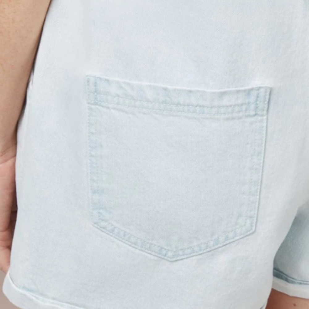 HOST PICK⭐️ Piping Hot Denim Dungarees Light Blue Size 18 - Picture 3 of 6